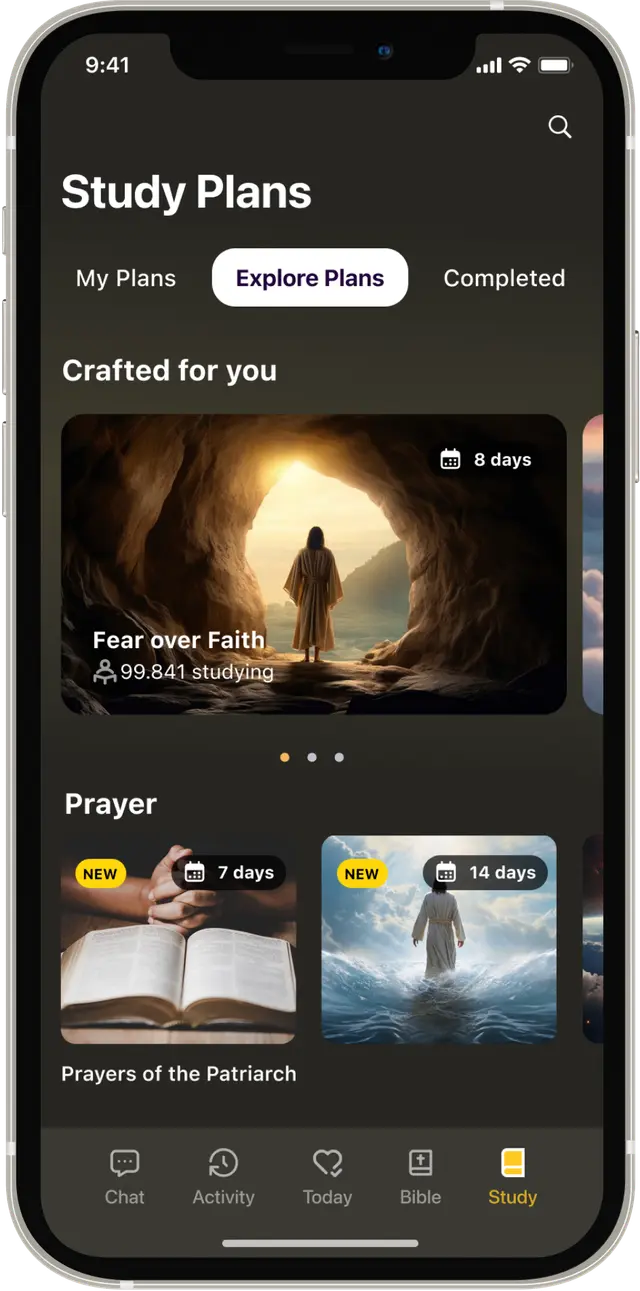 Bible Chat App Interface